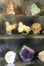 Mineralencollectie - Hoogte: 40 cm - Breedte: 40 cm- 1850 g, Verzamelen, Mineralen en Fossielen