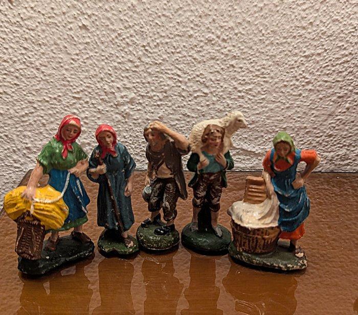 Kerststal (34) - Papier-maché - Cartapesta, het echte feest, Antiquités & Art, Antiquités | Livres & Manuscrits