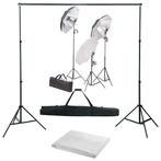 vidaXL Fotostudioset met verlichtingsset en achtergrond, Audio, Tv en Foto, Verzenden, Nieuw