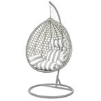 Hangstoel Grijs | OP = OP | Tuin/Balkon Deal, Tuin en Terras, Verzenden, Nieuw, Eenpersoons, Met standaard