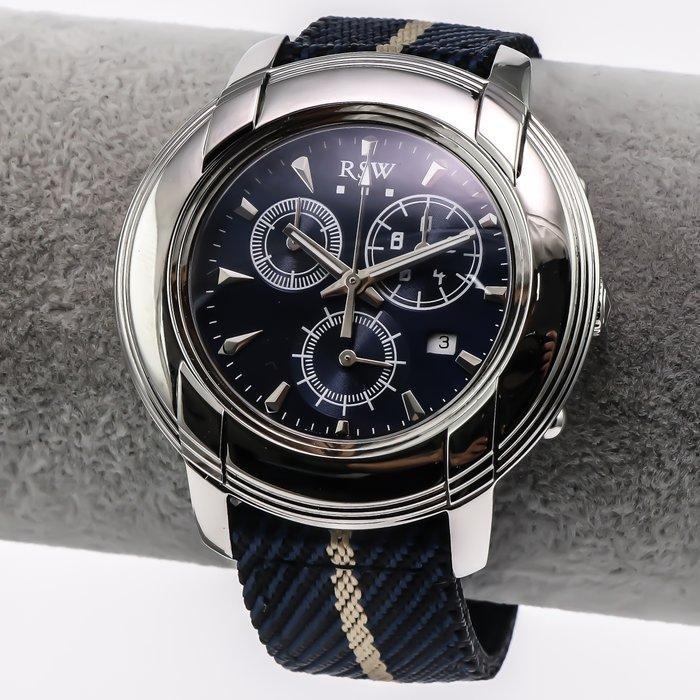 RSW - Swiss Watch - RSW4130-SF-9 - Blue/Beige strap - Zonder, Handtassen en Accessoires, Horloges | Heren