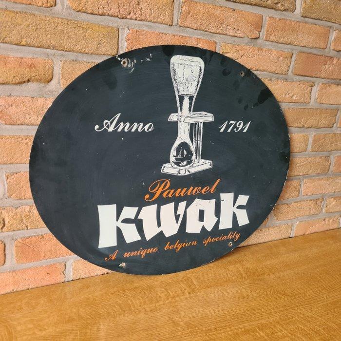 Kwak Bier - Ca. 1970 - Brouwerij Pauwel - Reclamebord -, Antiquités & Art, Antiquités | Assiettes décoratives & Carrelages