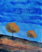 Guido Borelli - sotto il cielo blu, Antiek en Kunst, Kunst | Schilderijen | Modern