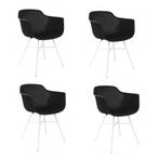 2eChoix | Kick Set de 4 chaises de jardin Indy Black -, Ophalen of Verzenden, Nieuw