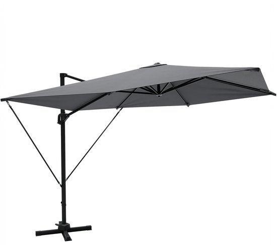 2dekans | LifeGoods Parasol - 300x300 cm - Kantelbaar - 7, Tuin en Terras, Zonneschermen, Ophalen of Verzenden