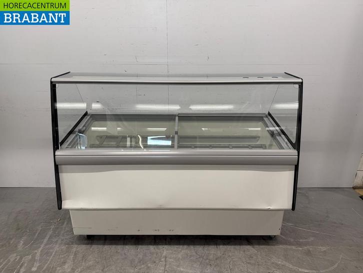 Verrijdbare Combisteel Athena Schepijsvitrine 13 bakken 230V, Zakelijke goederen, Horeca | Keukenapparatuur, Ophalen of Verzenden