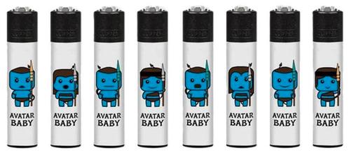 Clipper Aansteker - Avatar Babies       Set van 8, Verzamelen, Rookartikelen, Aanstekers en Luciferdoosjes, Nieuw, Verzenden