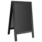 Krijtstoepbord | Hout | Zwart | 500x850mm Olympia, Verzenden, Nieuw in verpakking