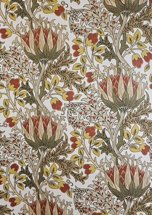 Tessuto William Morris Artichoke ontwerp Art Nouveau Arts, Antiek en Kunst, Antiek | Meubels | Tafels