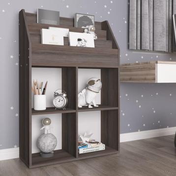 vidaXL Kindertijdschriftenrek 71x30x114 cm bewerkt hout, Verzenden