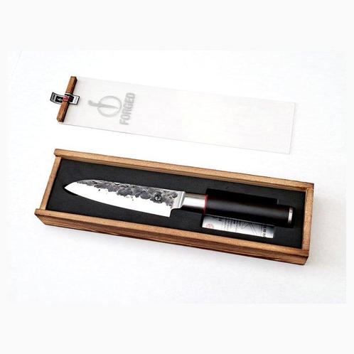 Santoku Knife - 440C Japanese Stainless Steel - Forged and, Antiquités & Art, Antiquités | Ustensiles de cuisine