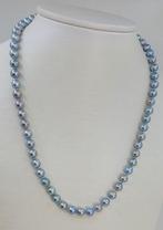 Halsketting 6x6,5mm zilveren Akoya parels, Handtassen en Accessoires, Kettingen, Nieuw