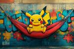 X-Art - Pikachu relaxing Pop Art, Antiek en Kunst