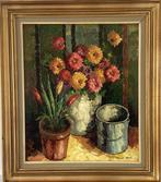 Armand Lacour (1910-1970) - Bouquet de Soucis, Antiquités & Art, Art | Peinture | Classique
