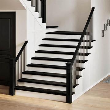 vidaXL Traptreden 16 st 120x25x2 cm massief eikenhout, Verzenden