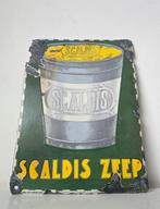 Emaille reclamebord Scaldis zeep - Reclamebord - Emaille