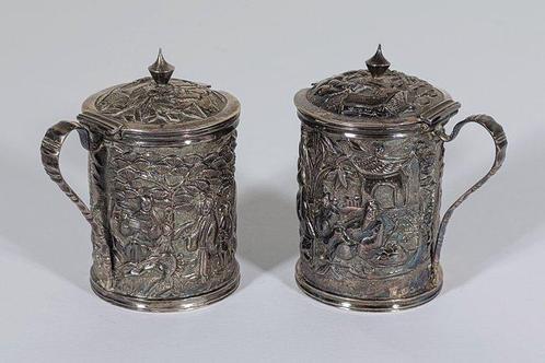 petites tasses - Argent - Chine - XIXe/XXe siècle, Antiek en Kunst, Antiek | Overige Antiek