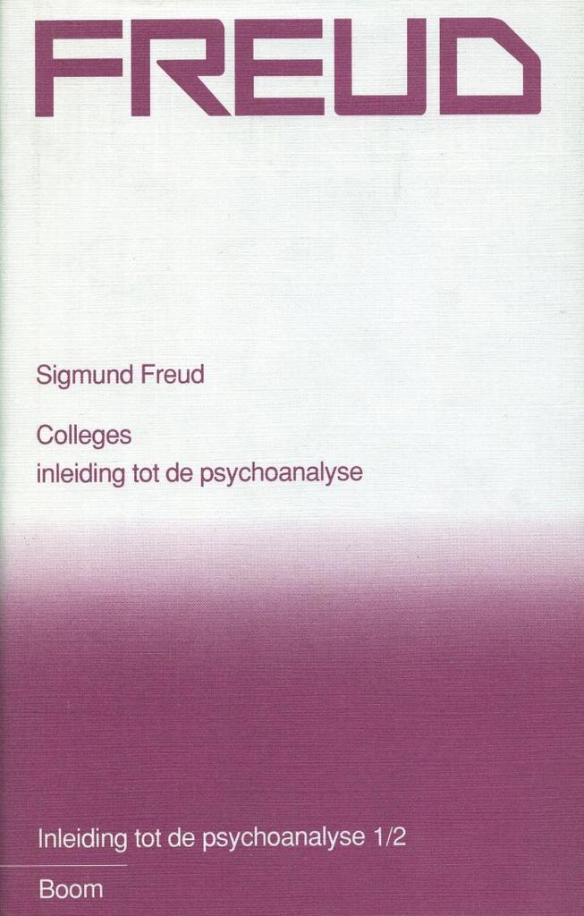 Inleiding tot de psychoanalyse 1/2 - Sigmund Freud - 9789060, Livres, Psychologie, Envoi