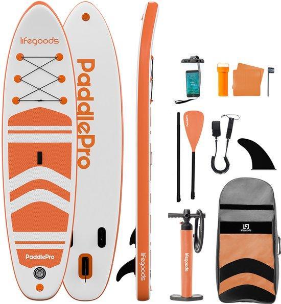 2dekans | LifeGoods PaddlePro SUP Board - Opblaasbaar Paddle, Watersport en Boten, Suppen, Ophalen of Verzenden