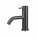 Wastafelkraan Qisani Flow Laag Geborsteld Gun Metal, Doe-het-zelf en Bouw, Sanitair, Ophalen of Verzenden, Nieuw, Kraan