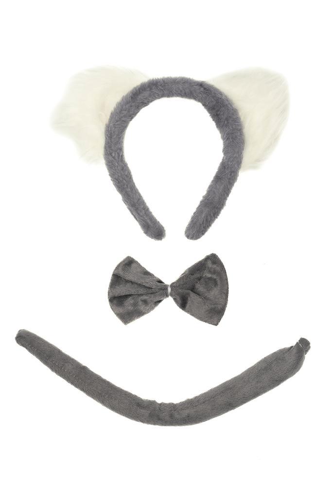 Koala Haarband Oren Strik Staart Diadeem Set Grijs Wit Zacht, Vêtements | Femmes, Costumes de carnaval & Vêtements de fête, Enlèvement ou Envoi