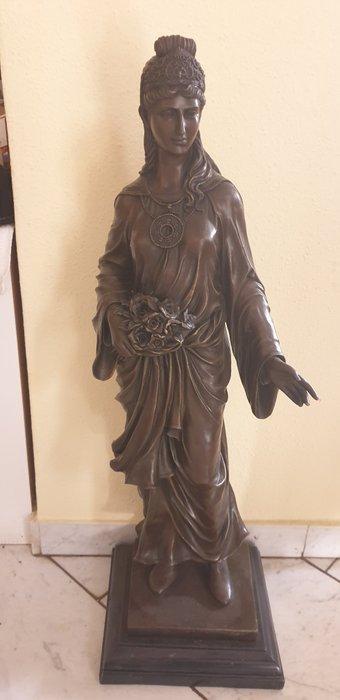 Milo (1910-1978) - Statue, Queen of Sheba. - 103 cm - Bronze