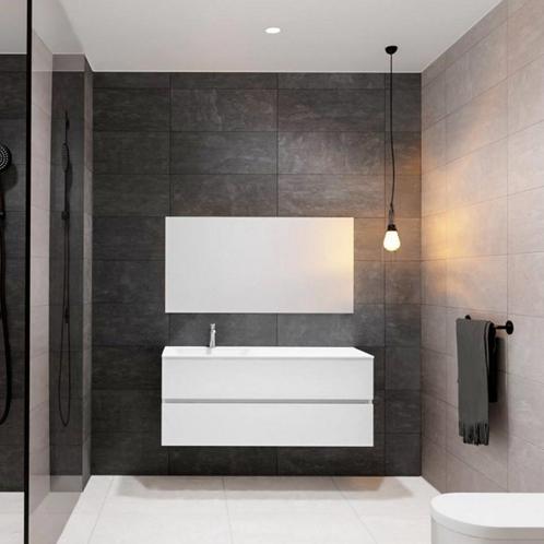 Badkamermeubel Solid Surface BWS Oslo 120x46 cm Dubbel Mat, Doe-het-zelf en Bouw, Sanitair, Bad, Nieuw, Ophalen of Verzenden