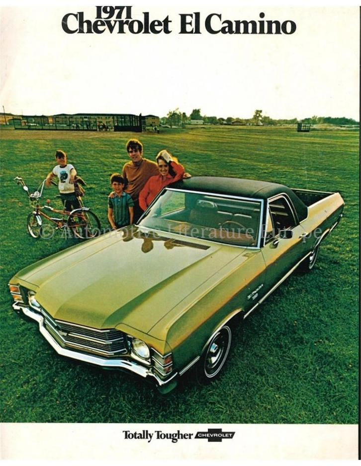 1971 CHEVROLET EL CAMINO BROCHURE ENGELS, Boeken, Auto's | Folders en Tijdschriften