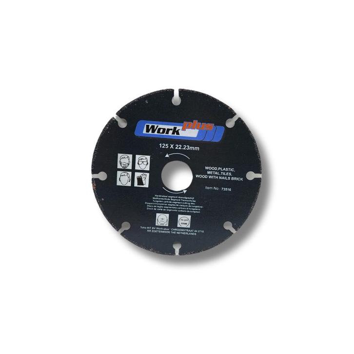 WORK PLUS Multi Doorslijpschijf Carbide 125 mm, Doe-het-zelf en Bouw, Gereedschap | Slijpmachines, Nieuw, Ophalen of Verzenden