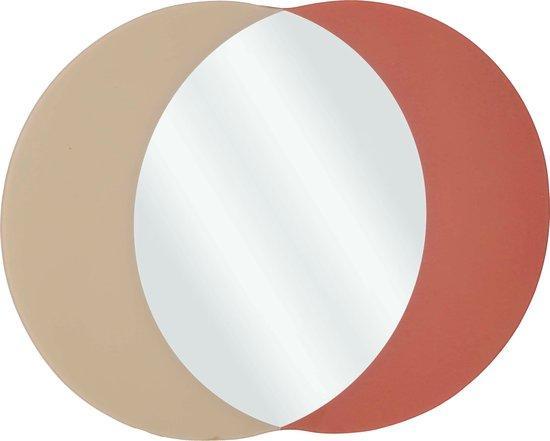 Tweedekans | Mica Decorations Avilo Wandspiegel - L58 x B45, Huis en Inrichting, Woonaccessoires | Spiegels, Ophalen of Verzenden