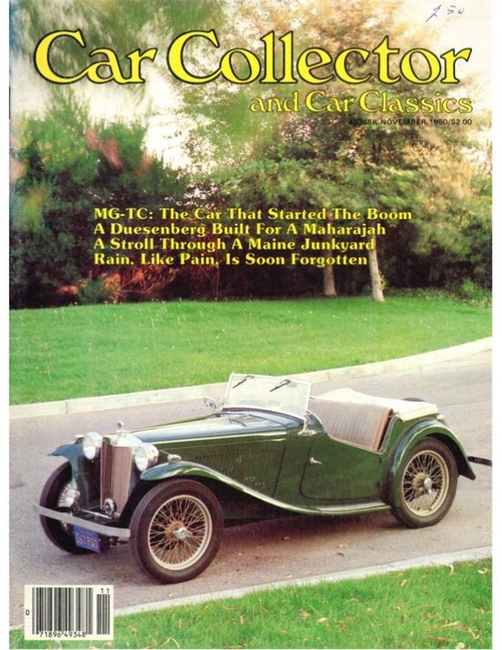 1980 CAR COLLECTOR AND CAR CLASSICS MAGAZINE 11 ENGELS, Boeken, Auto's | Folders en Tijdschriften, Ophalen of Verzenden