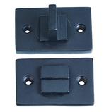 Toiletgarnituur Jolie rechthoekig 55x33 mm zwart, Bricolage & Construction, Fenêtres & Moustiquaires