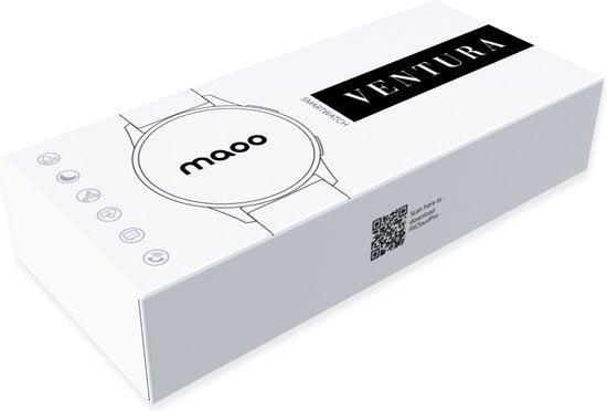 2dekans | Maoo Ventura AMOLED Smartwatch Dames - RVS en 3x, Sport en Fitness, Hartslagmeters, Ophalen of Verzenden