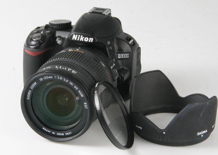 Nikon D3100 + Sigma 18-125 mm - Appareil photo reflex, Audio, Tv en Foto, Fotocamera's Digitaal
