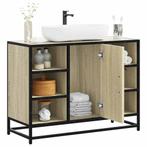 vidaXL Wastafelkast 80x33x60 cm bewerkt hout sonoma, Huis en Inrichting, Verzenden, Nieuw