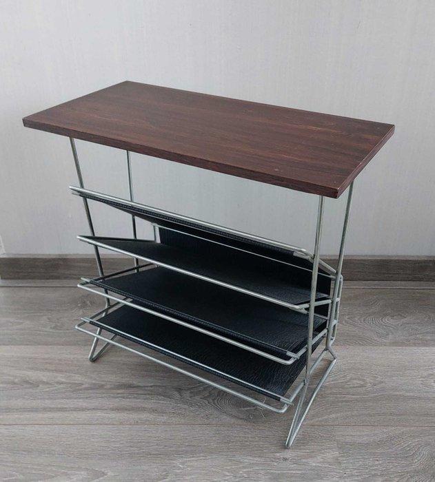 Bijzettafel - Hout, metaal en kunststof - Tijdschrifthouder, Antiek en Kunst, Kunst | Designobjecten