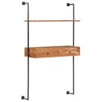 vidaXL Wandbureau 90x40x170 cm massief acaciahout, Verzenden, Nieuw