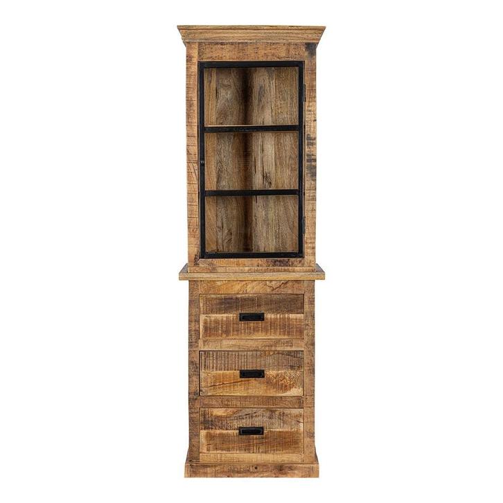 Buffetkast Mangohout Milan 65x200 Recht, Huis en Inrichting, Kasten | Buffetkasten, Nieuw, Verzenden