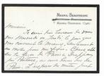Mary Cassatt - Carte autographe signée - 1880