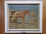 Louis Hartz (1869-1935) - De schelpenvisser, Antiek en Kunst, Kunst | Schilderijen | Klassiek