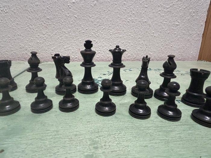 Schaakspel - Hout, Antiquités & Art, Curiosités & Brocante