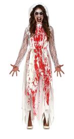 Trouwjurk Halloween Kostuum Dames Bebloed, Hobby en Vrije tijd, Feestartikelen, Verzenden, Nieuw