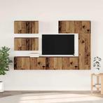 vidaXL Tv-meubelset 6 pcs Oud hout 30.5 x 30 x 90 cm Bewerkt, Huis en Inrichting, Kasten |Televisiemeubels, Verzenden, Nieuw