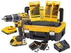 Veiling - DeWalt Accu Schroef-/ Klopboormachineset 18V, Nieuw