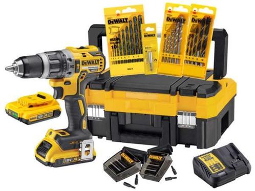 Veiling - DeWalt Accu Schroef-/ Klopboormachineset 18V, Doe-het-zelf en Bouw, Gereedschap | Boormachines