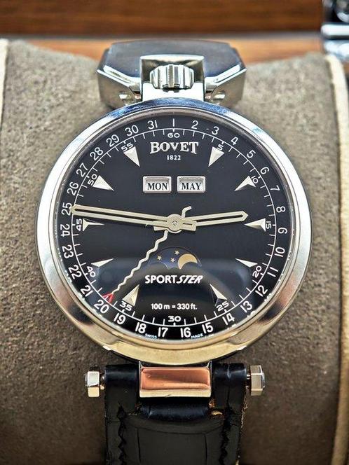 Bovet - Sportster Triple Calendar Moon Phase - QA0003 -, Handtassen en Accessoires, Horloges | Heren