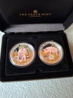 Tuvalu. 2019 Tuvalu Lunar Good Fortune 2 coin set year of