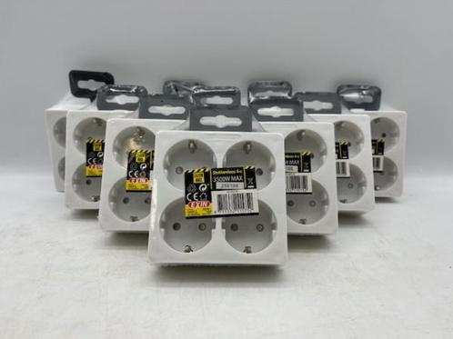 Veiling - 10 x Exin Stekkerdoos 3500W, Doe-het-zelf en Bouw, Elektriciteit en Kabels