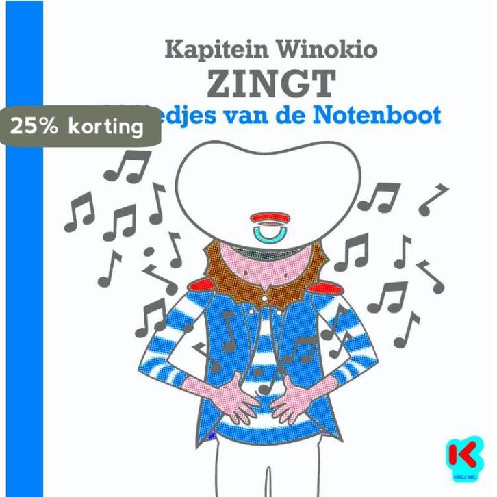 Kapitein Winokio zingt 10 liedjes van de Notenboot, Boeken, Kinderboeken | Baby's en Peuters, Gelezen, Verzenden