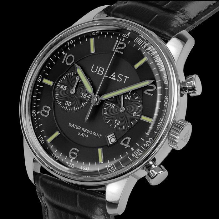 Ublast - Elegant Chronograph - REF. UBELCH40BK - Homme -, Handtassen en Accessoires, Horloges | Heren